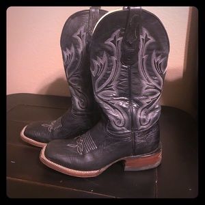 Serna Custom Black Cowboy Boots